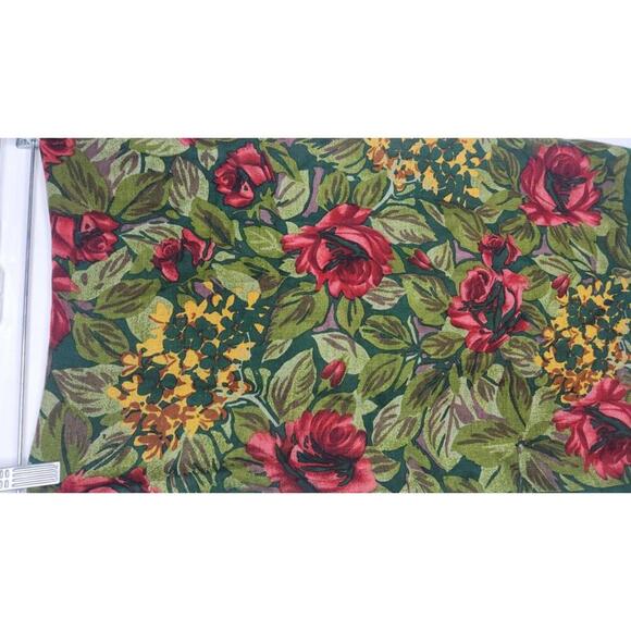 Vintage Carroll Reed Scarf Womens Rose Print Floral Shawl Wrap Retro Accessory - Picture 2 of 5